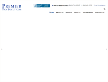 Tablet Screenshot of premiertaxsolutions.com